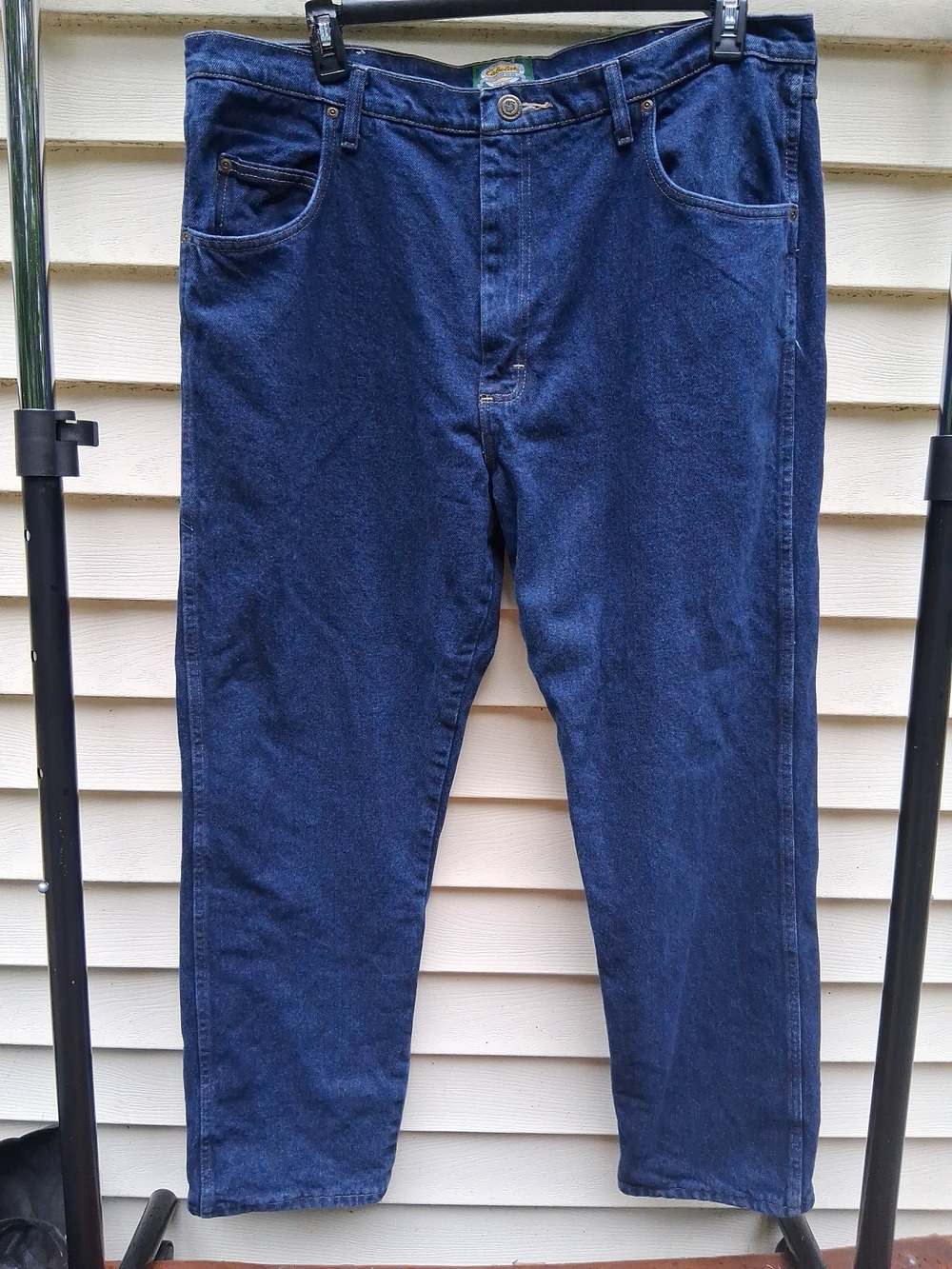 Cabela's Insulated Flannel Lined Blue Jeans Men's Size 40 x 30 100% Cotton